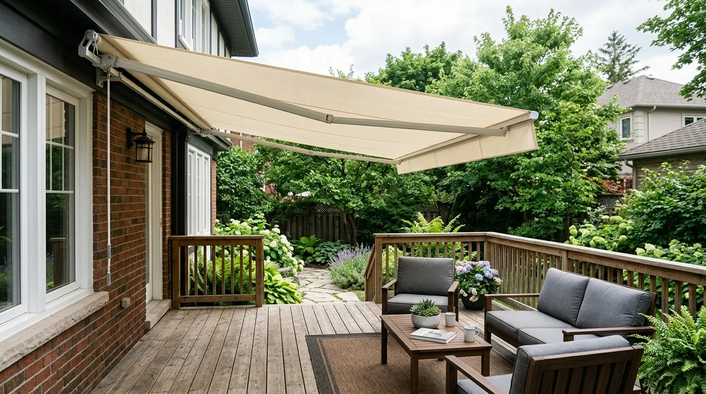 The finished result of professional awning repair: the completed work looking clean, correct and — Greensboro, NC